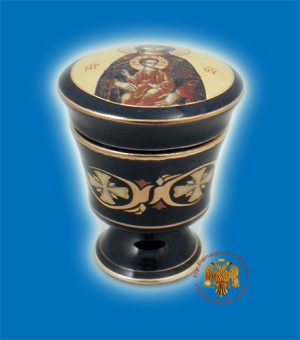 Λιβανοθήκη Πορσελάνη Μαύρο