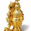 Athinaikon Style A Church Censer Gold Plated