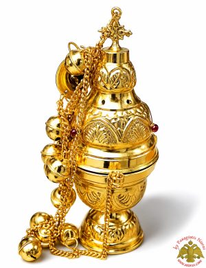 Athinaikon Style A Church Censer Gold Plated