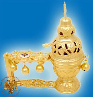 Katsio Ecclesiastical Cencer Athinaiko Style Gold Plated