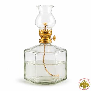 Γύαλινη Λάμπα Παραφίνης Εξάγωνο 1000ml