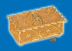 Tabernacle Filigree Box Gold Plated Design B