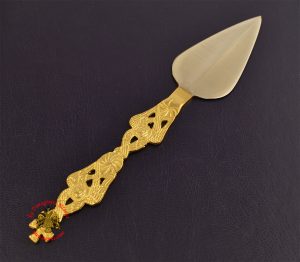 Λόνχη με Μεταλική Λαβή Επίχρυση 21cm