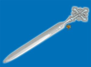 Metal Paper Opener Orthodox With Cross