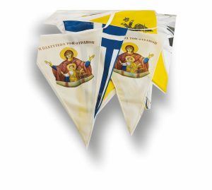 Ecclesiastical Garland with Saint Image 12m 26x42cm