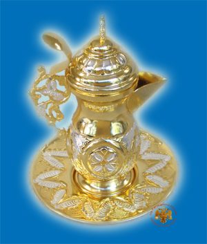 Ecclesiastical Zeon Silver Gold Plated B Hand Made