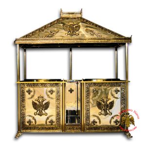 Orthodox Ventilated Candelabra Aluminum With 3 Trays 76x214x245cm