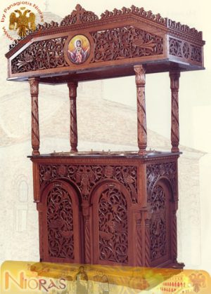 Candlelabrum WoodCarved Double No.304