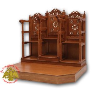 Εκκλησιαστικό Αναλόγιο Στασίδια Ψαλτών με Σκαλιτσό ΑΡΧΩ