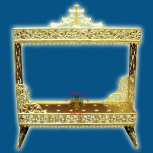 Orthodox Aluminum Candle Holder for 16 Church Lambadas 31x62x83cm