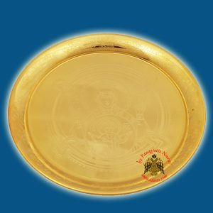 Δίσκος Επάργυρος Αντιδώρου Χαρακτή Παναγία με Σταφύλια 20εκ