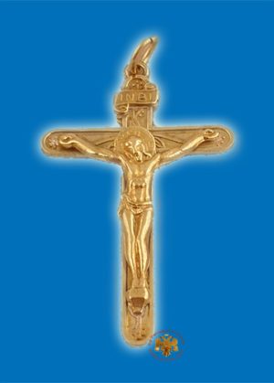 Σταυρός Λαιμού Μεταλλικός Μπρούτζινος