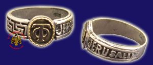 Ασημένιο Δαχτυλίδι Φύλακες Τάφου Οβάλ 1