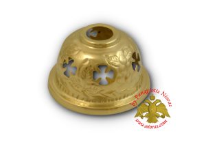 Metal Brass Lid Cup for Oil Candle d:6.6cm Set of 2pcs