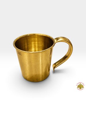 Metal Cup for Extinguishing Wax Candles in the side of the Disc of the Candle Stand Brass