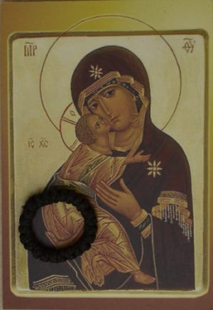 Prayer Rope Finger Ring Size waxed thread Black