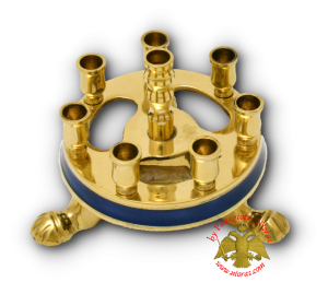 Mινιατούρα Κηροπήγιο Στρογγυλό Σκούρο Μπλε