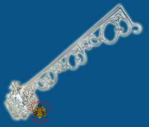 Wall Bracket For Oil Candle Nickel 95cm