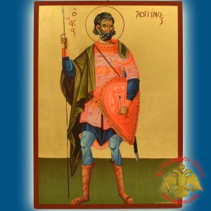 Αγιος Λογγινος ο Εκατονταρχος Ξυλινη Βυζαντινη Εικονα