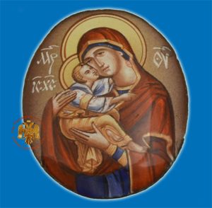 Σμάλτινη Εικόνα Θεοτόκος 4