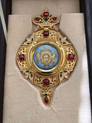 Orthodox Pectoral Cross Design No.10 Cherubim