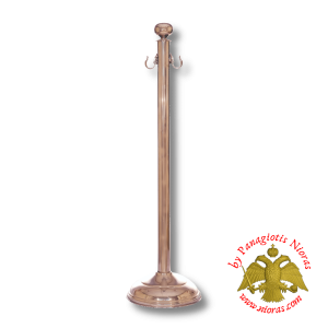 Orthodox Church Aisle Cord Stand Chrome Polished Simple Base