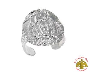 Ασημένιο Δαχτυλίδι Μανταμάδος Στρογγυλό