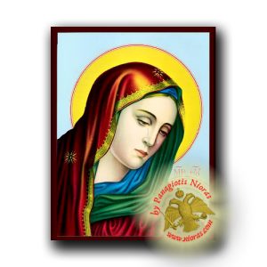 Η Παράκλησις Παναγία - Νεοκλασσική Ξύλινη Εικόνα