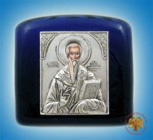 Titos Icon on Blown Glass A 6.5x7.5cm