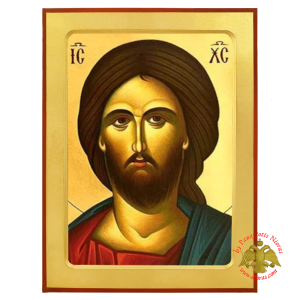 Detail of Christ Wooden Icon