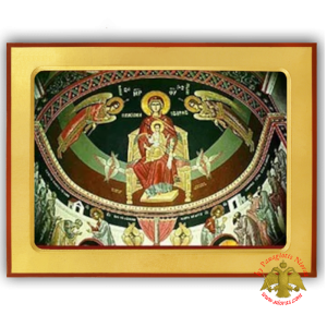 Holy Virgin Mary The Platytera Enthroned