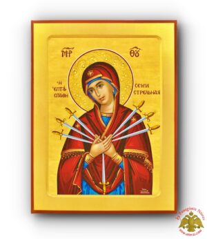 Holy Virgin, The Seven Swords Wooden Icon
