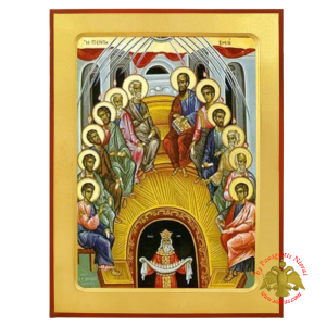Christ The Pentecost Byzantine Wooden Icon