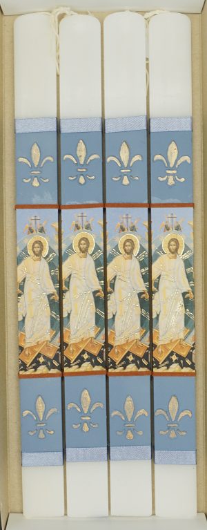 Πασχαλινή Λαμπάδα Με Ανάσταση Σιέλ