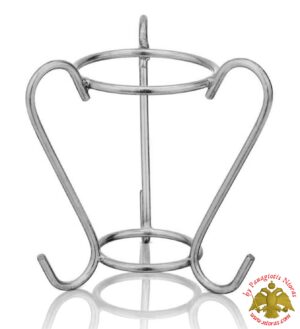 Metal Wire Base For Vigil Oil Candle Nickel Plated D:7.5cm