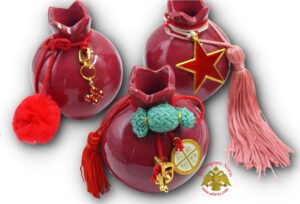 Ceramic Colored Traditional Greek Pomegranate