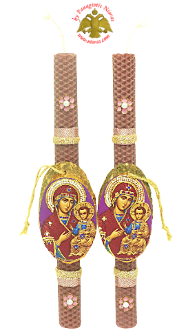 Πασχαλινή Λαμπάδα με την Εικόνα του Χριστού 35εκ (Copy)