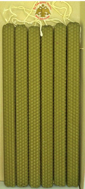 Γνήσιο Κερί Μέλισσας Λαμπάδα για το Πάσχα ΣΕΤ 2 τεμ