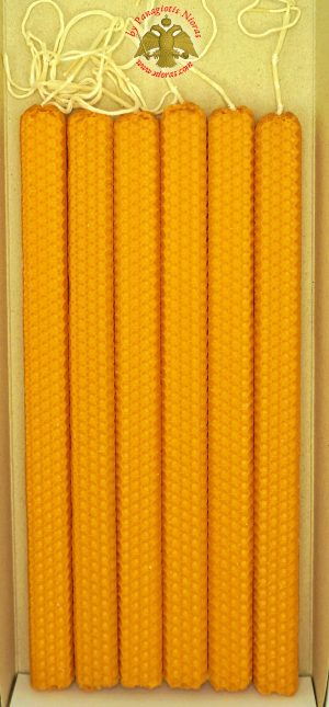 Γνήσιο Κερί Μέλισσας Λαμπάδα για το Πάσχα ΣΕΤ 2 τεμ