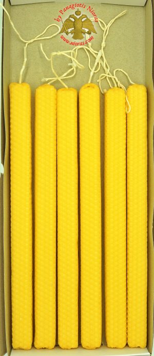 Γνήσιο Κερί Μέλισσας Λαμπάδα για το Πάσχα ΣΕΤ 2 τεμ