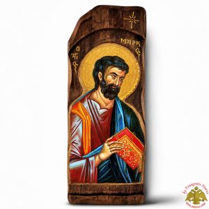 Παλαιωμένη Εικόνα Αποστολος Μαρκος σε Φυσικό Ξύλο