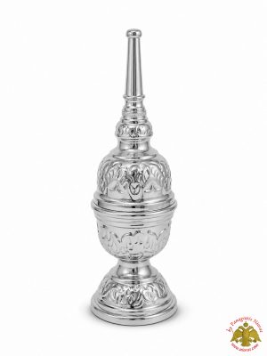 Orthodox Church Sprinkler for Holy Myrrh and Cologne Silver-Plated 23x7cm
