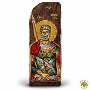 Απόστολος Ματθαίος Παλαιωμένη Εικόνα σε Φυσικό Ξύλο (Αντίγραφο)
