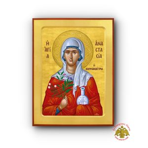 Saint Anastasia the Healer Byzantine Wooden Icon